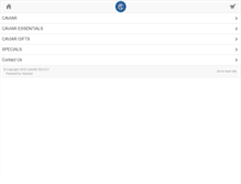 Tablet Screenshot of caviarselect.com